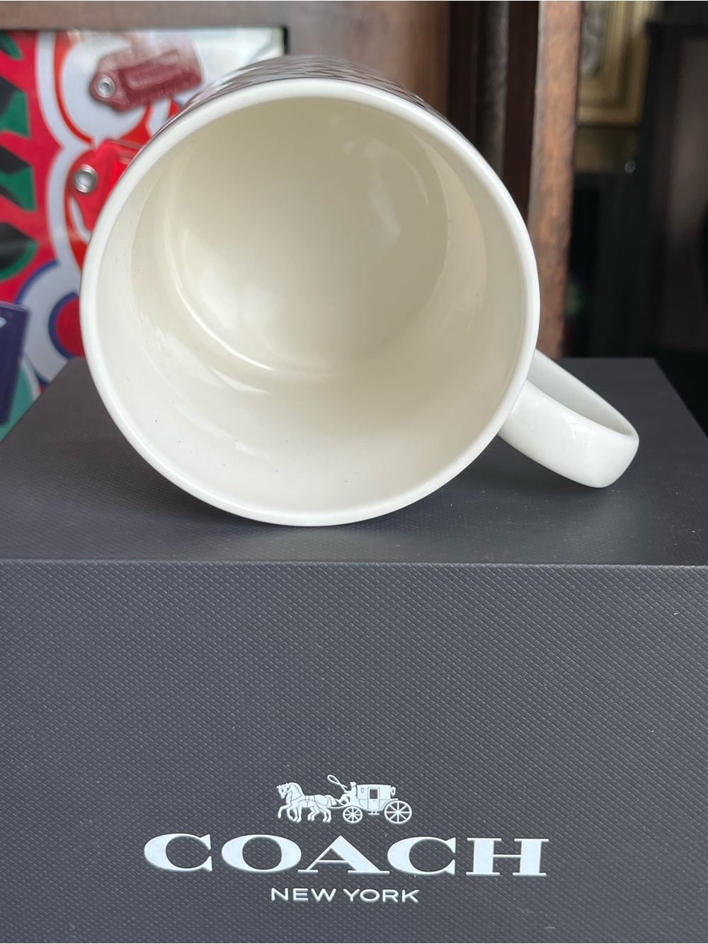 NWT NIB Coach Signature C Coffee Mug - Picture 4 of 5